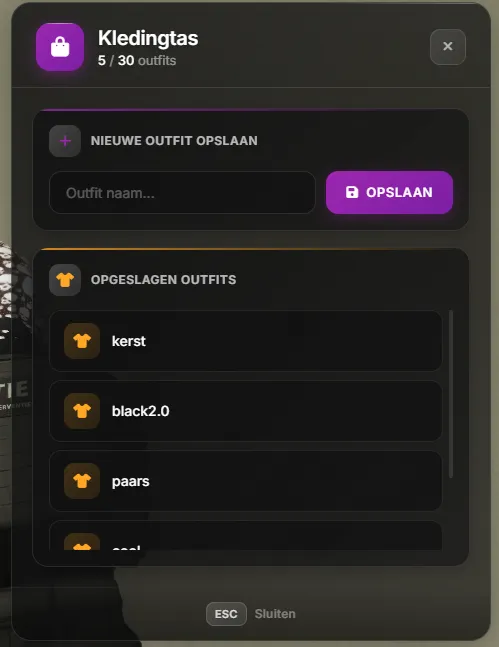 Outfit Bag screenshot