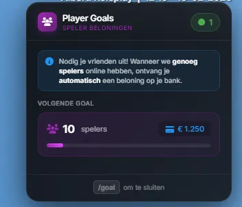 Player Goals screenshot