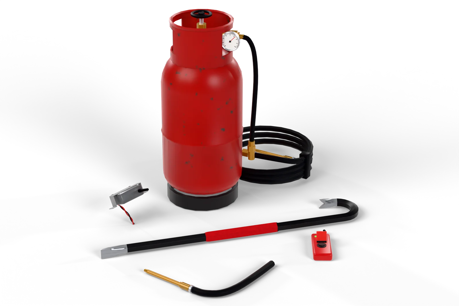 ATM blast kit, studio render of the custom 3D model