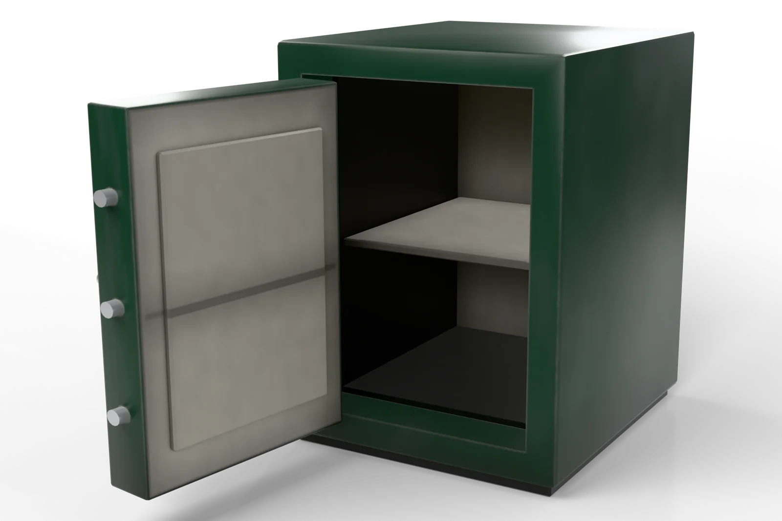 Store safe, studio render of the custom 3D model
