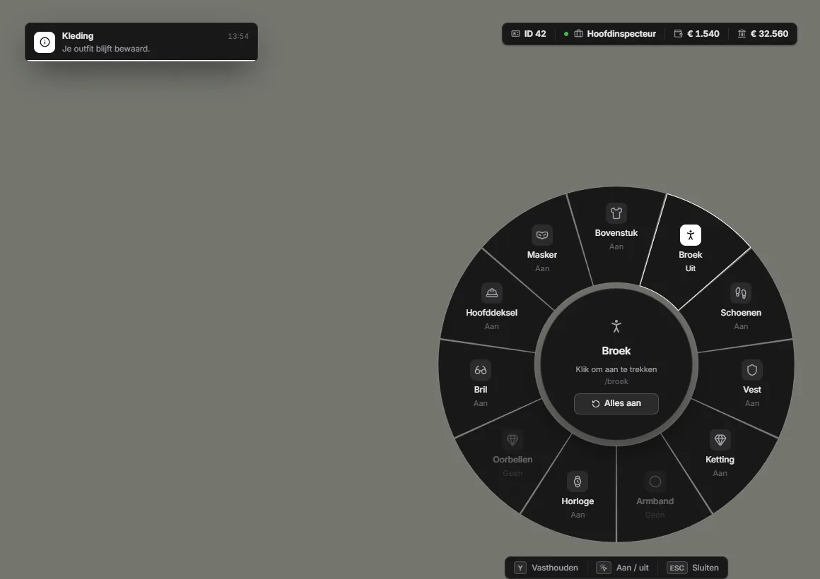 Freedom UI design system on Freedom Roleplay